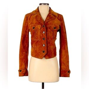 Avec Les Filles leather jacket cropped tailored fit small